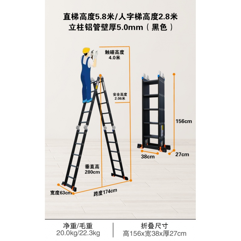 梯子使用夾角多少度、梯子使用夾角多少度合適